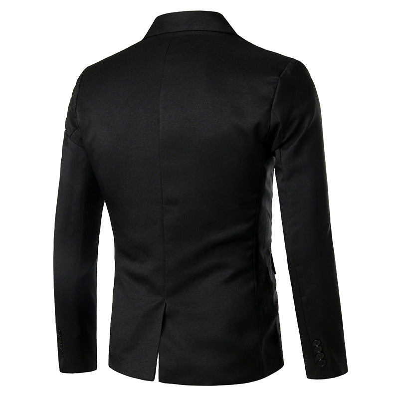 Herren Smoking Blazer Elegant Schwarz Berlin Style