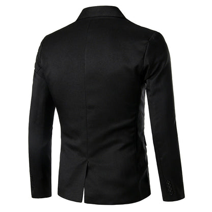 Herren Smoking Blazer Elegant Schwarz Berlin Style