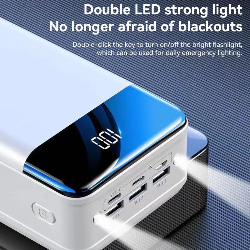 Große Powerbank 50000mAh Schnellladefunktion Externe Akku
