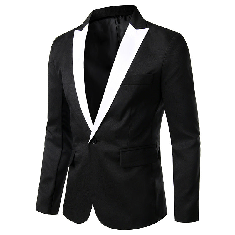 Herren Smoking Blazer Elegant Schwarz Berlin Style