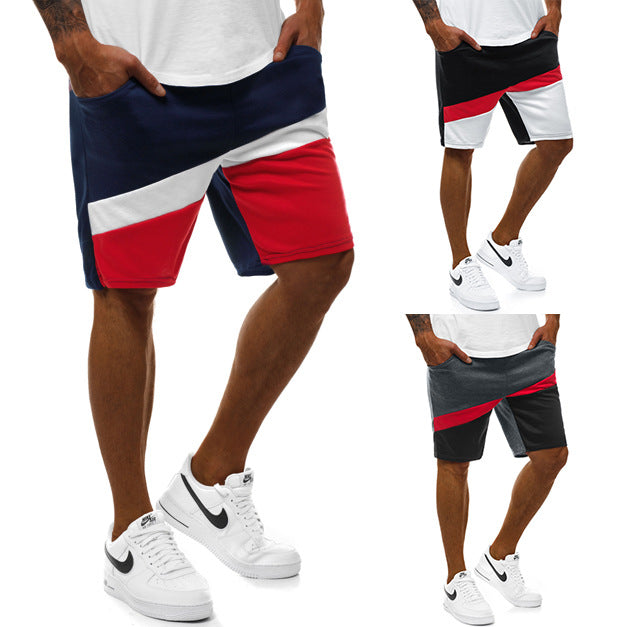 Herren Badeshorts Elastisch Farbblock Design