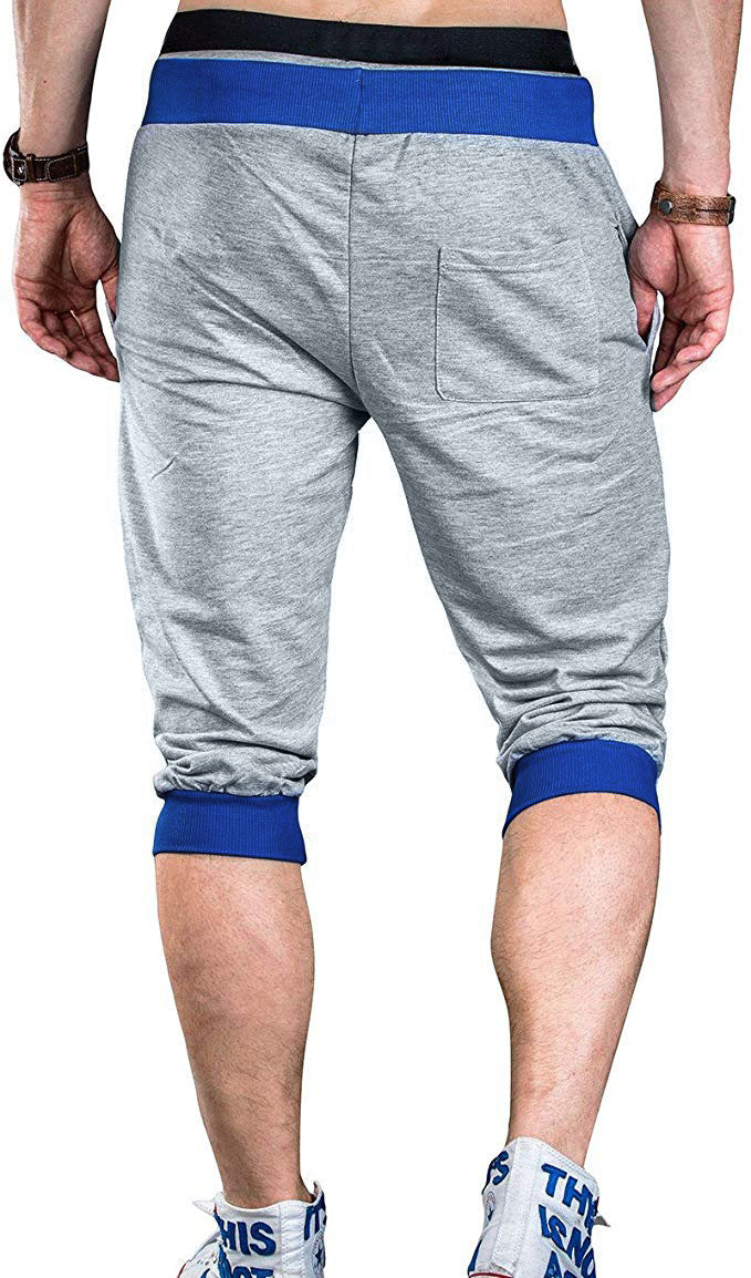 Herren Sportliche Caprihose Elastisch Modern Mit Kontraststreifen