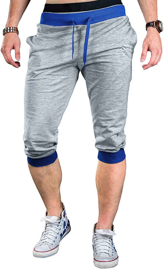 Herren Sportliche Caprihose Elastisch Modern Mit Kontraststreifen