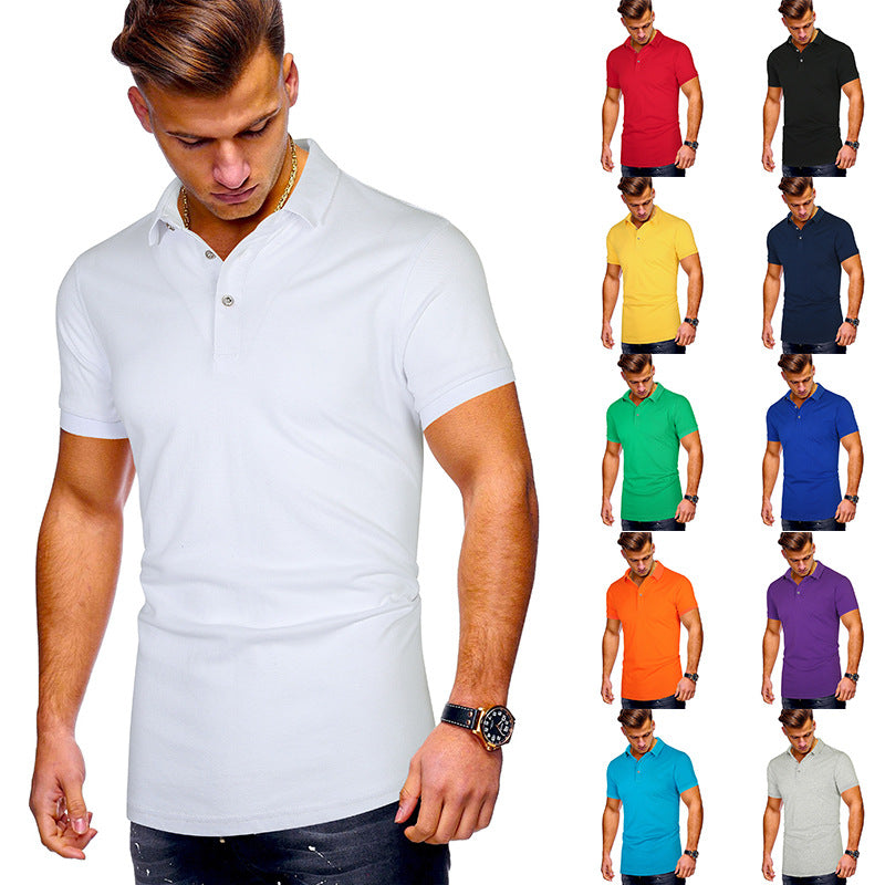 Herren Poloshirt Modern Baumwolle Stehkragen - BerlinGlamour