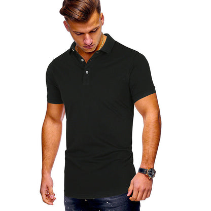 Herren Poloshirt Modern Baumwolle Stehkragen