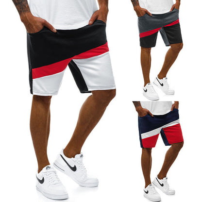 Herren Badeshorts Elastisch Farbblock Design