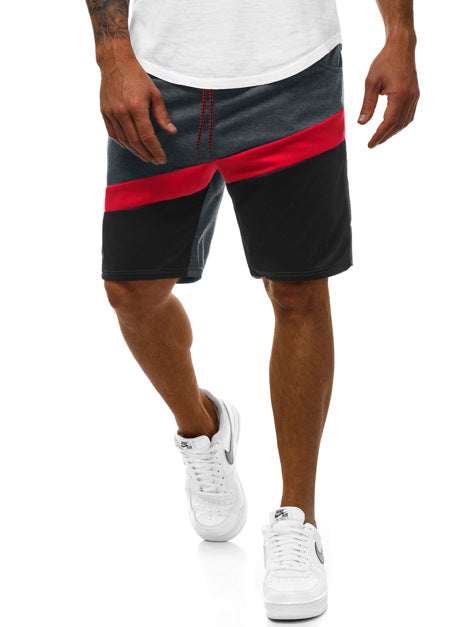 Herren Badeshorts Elastisch Farbblock Design