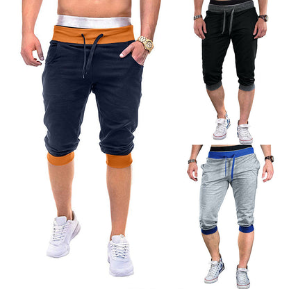 Herren Sportliche Caprihose Elastisch Modern Mit Kontraststreifen - BerlinGlamour
