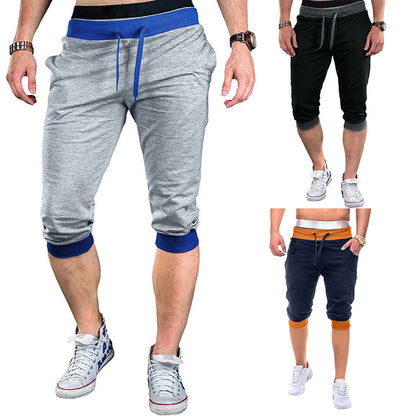 Herren Sportliche Caprihose Elastisch Modern Mit Kontraststreifen