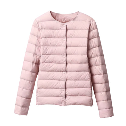 Damen Pufferjacke Leicht Gesteppt Frühlingssaison