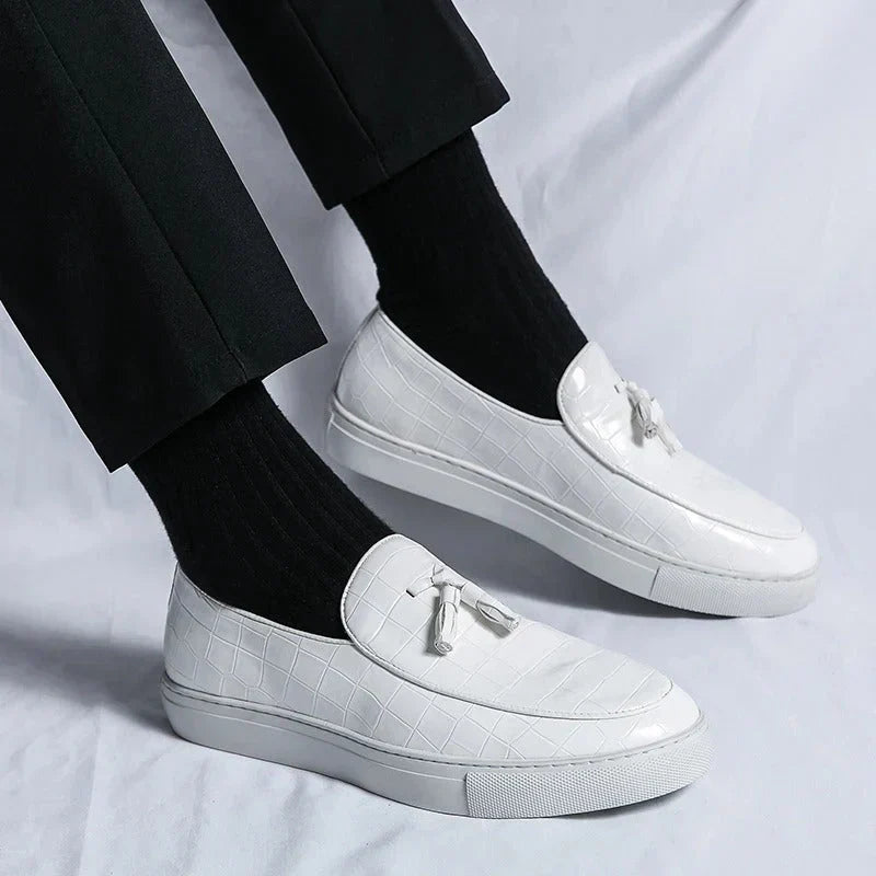 Herren Loafer Schuhe Quasten Design Modern - BerlinGlamour
