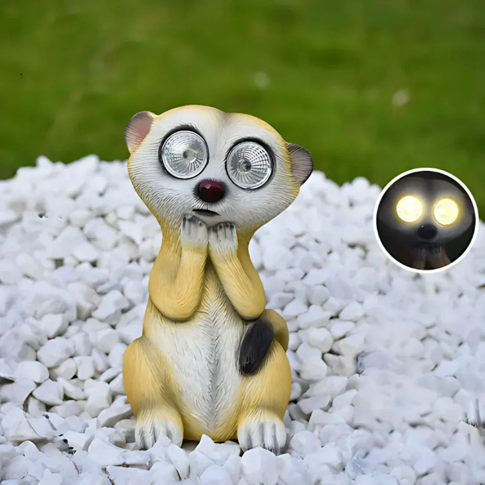 Solare Lichtfiguren Erdmännchen Dekoration Garten - BerlinGlamour