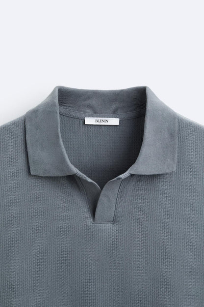 Beiger Pullover Polokragen Eleganter Lässig Stil