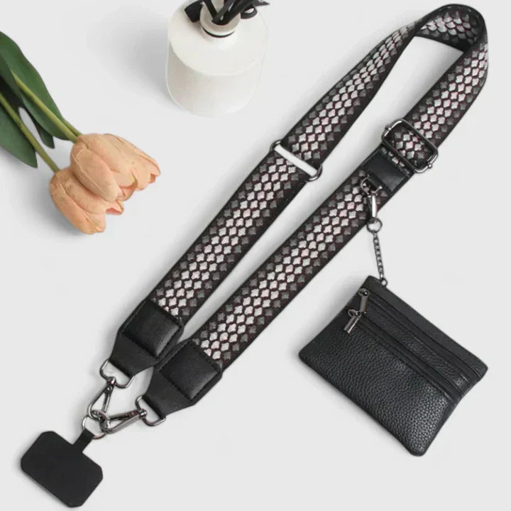 Damen Umhängetasche Elegante Handytasche Leder