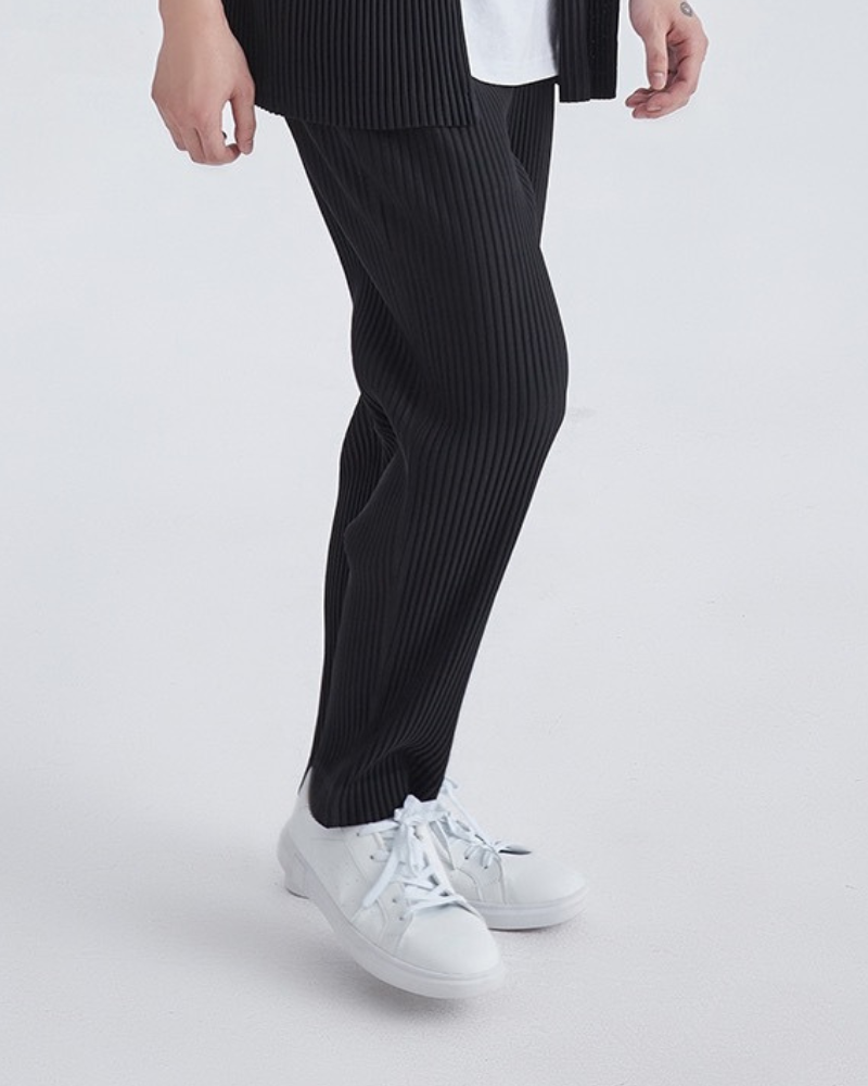 Bequeme Rippstrick-Hose Lockere Passform Elastisch Baumwolle