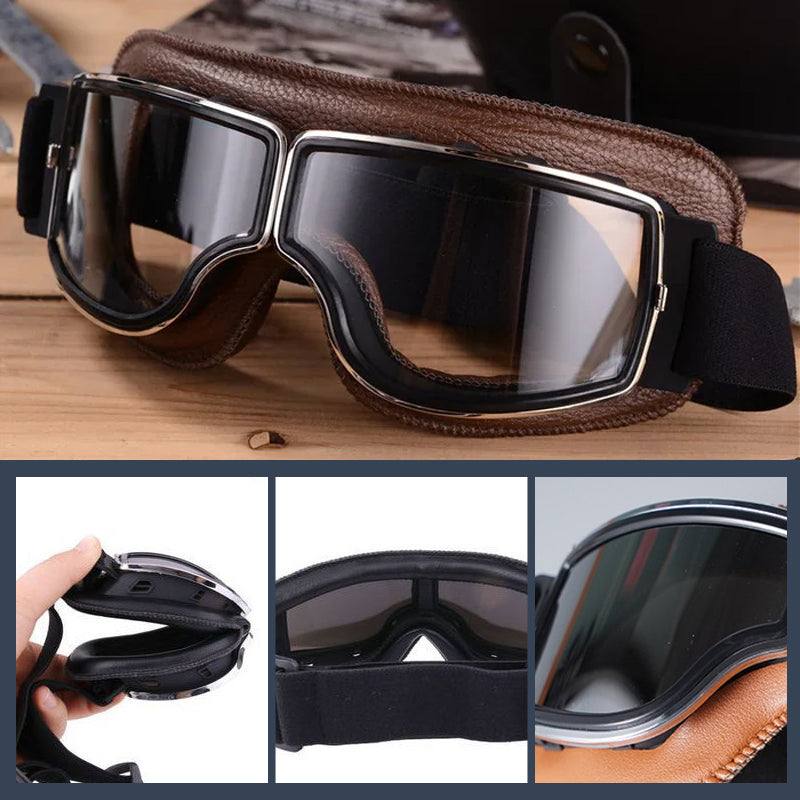 Retro Motorradbrille Vintage Style Berlin