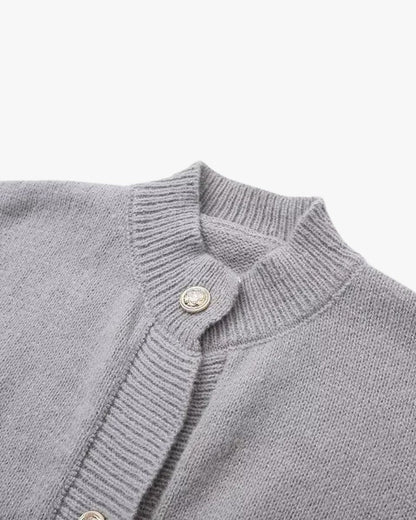 Strickjacke Damen mit Knöpfen und Puffärmeln