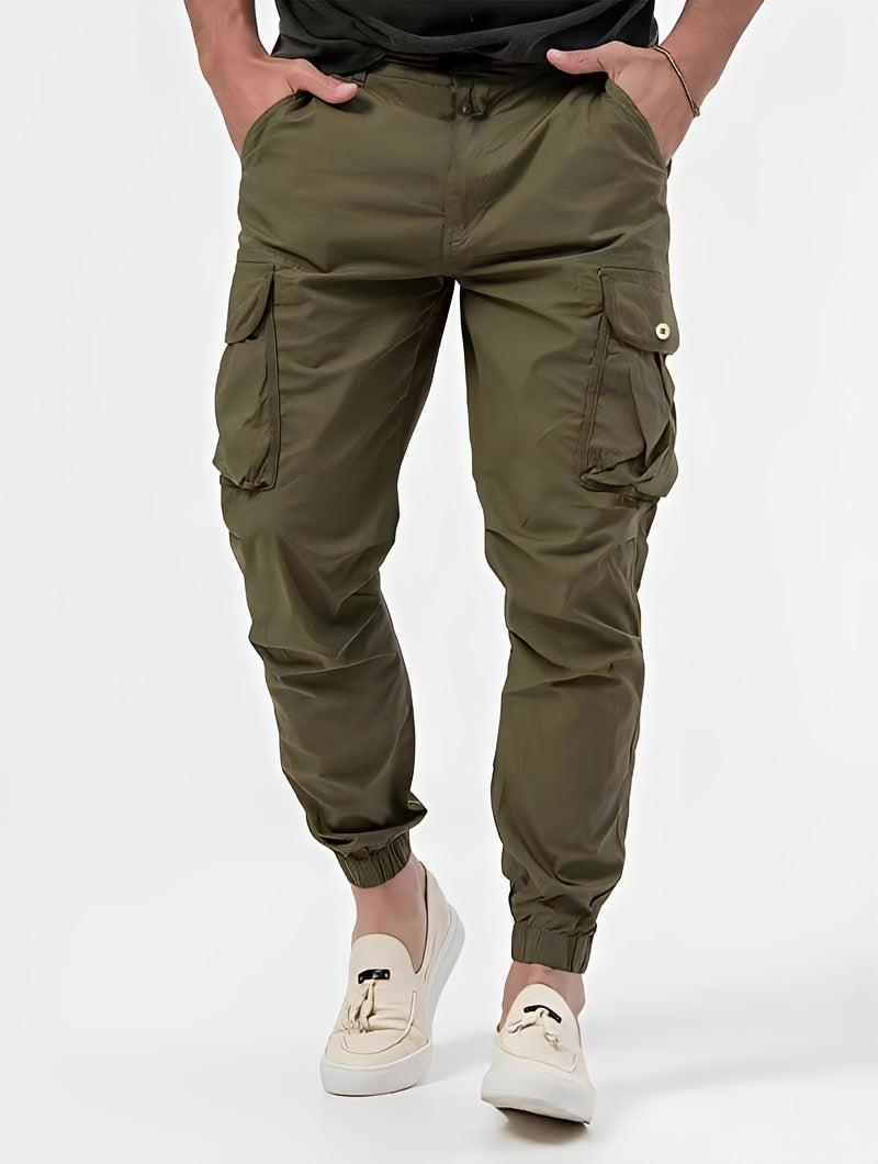 Herren Cargohose Bequem Lässig Freizeit