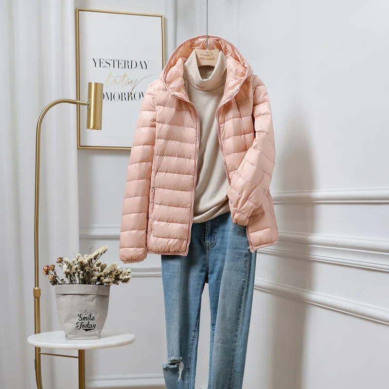 Damen Winterjacke Warm Kapuze Reißverschluss - BerlinGlamour