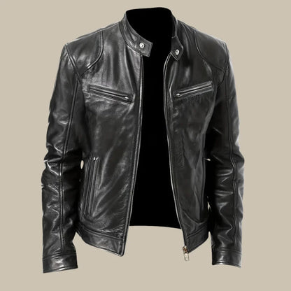 Lederschutzjacke Herren Schwarz Elegant