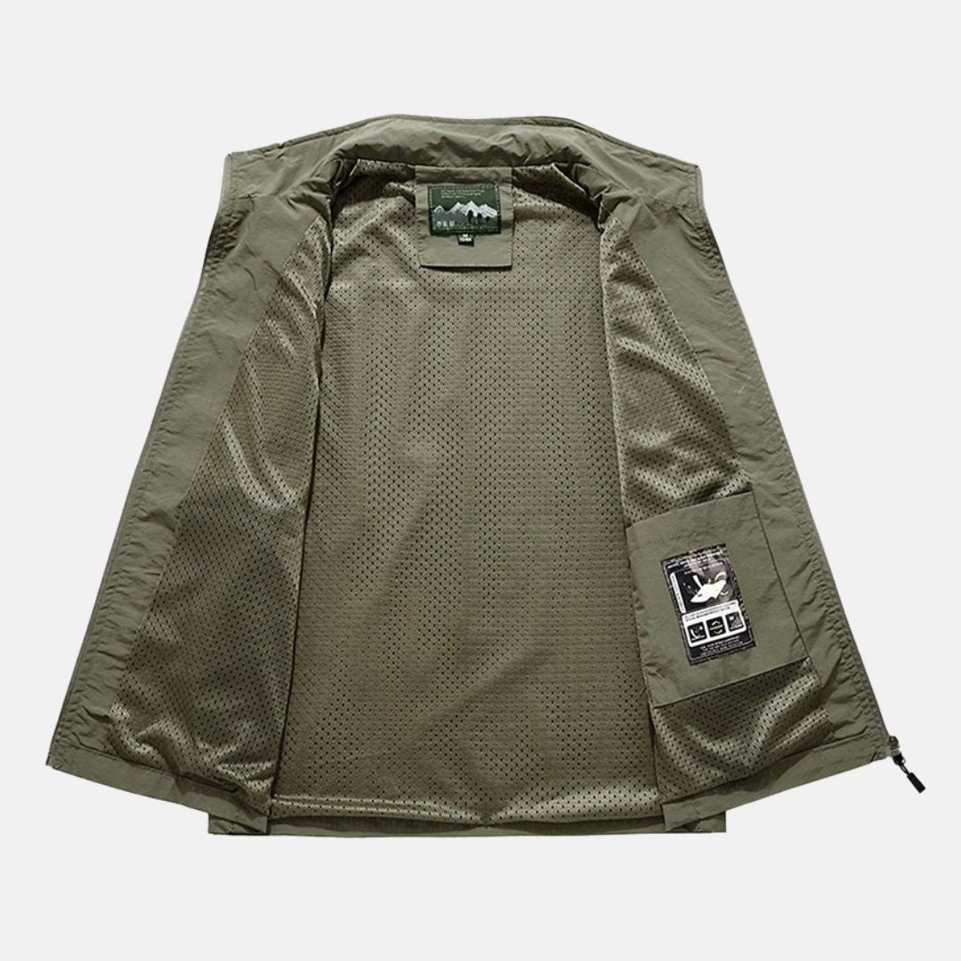 Herren Weste Multifunktions Outdoor Taschenweste Leicht