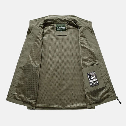 Herren Weste Multifunktions Outdoor Taschenweste Leicht