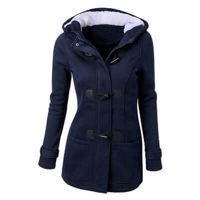 Damen Fleecejacke Kapuzenjacke Warm Gemütlich