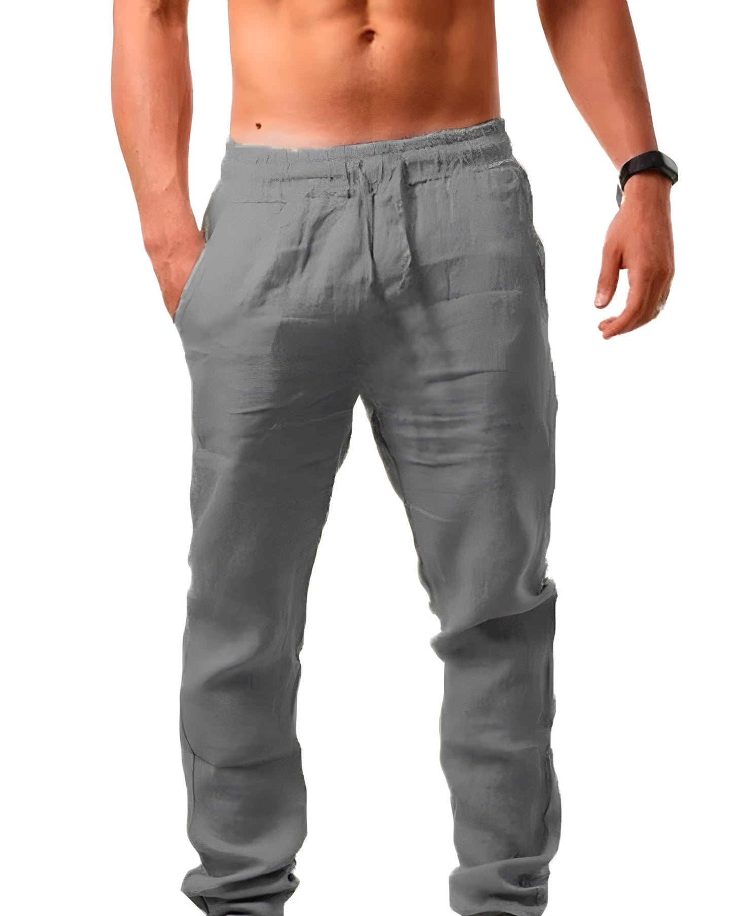 Leinenhose Damen Bequem Lässig Sommer