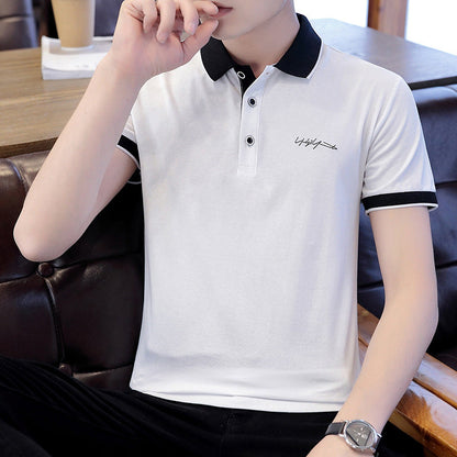 Elegantes Herren Poloshirt mit Kontrastkragen Modern