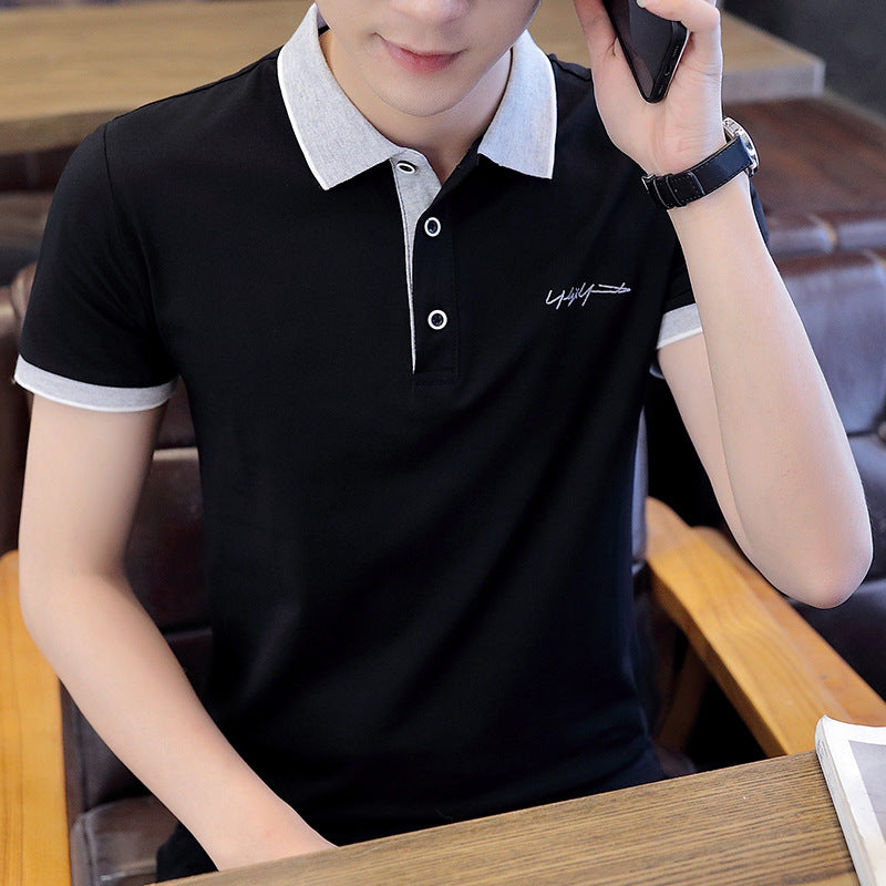 Elegantes Herren Poloshirt mit Kontrastkragen Modern