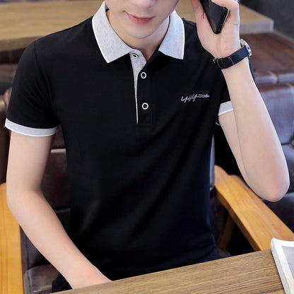 Elegantes Herren Poloshirt mit Kontrastkragen Modern