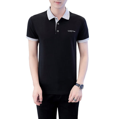 Elegantes Herren Poloshirt mit Kontrastkragen Modern