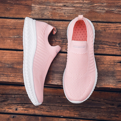 Damen Sneaker Stretch atmungsaktiv bequem Schwarz