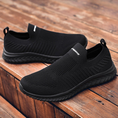 Damen Sneaker Stretch atmungsaktiv bequem Schwarz