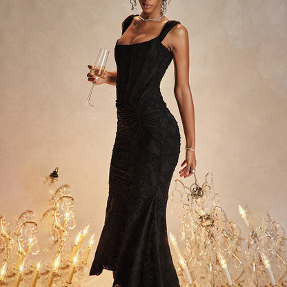 Abendkleid Spitze Schulterfrei Figurbetonter Eleganz