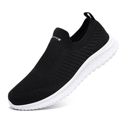 Damen Sneaker Stretch atmungsaktiv bequem Schwarz