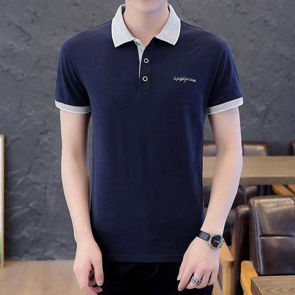 Elegantes Herren Poloshirt mit Kontrastkragen Modern