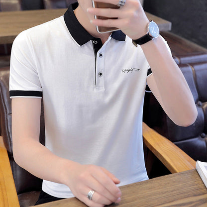 Elegantes Herren Poloshirt mit Kontrastkragen Modern