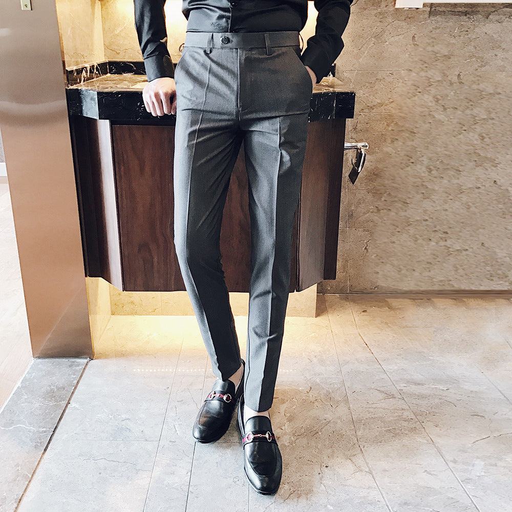 Herren Anzughose Slim Fit Hochwertig Elegant