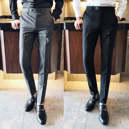 Herren Anzughose Slim Fit Hochwertig Elegant