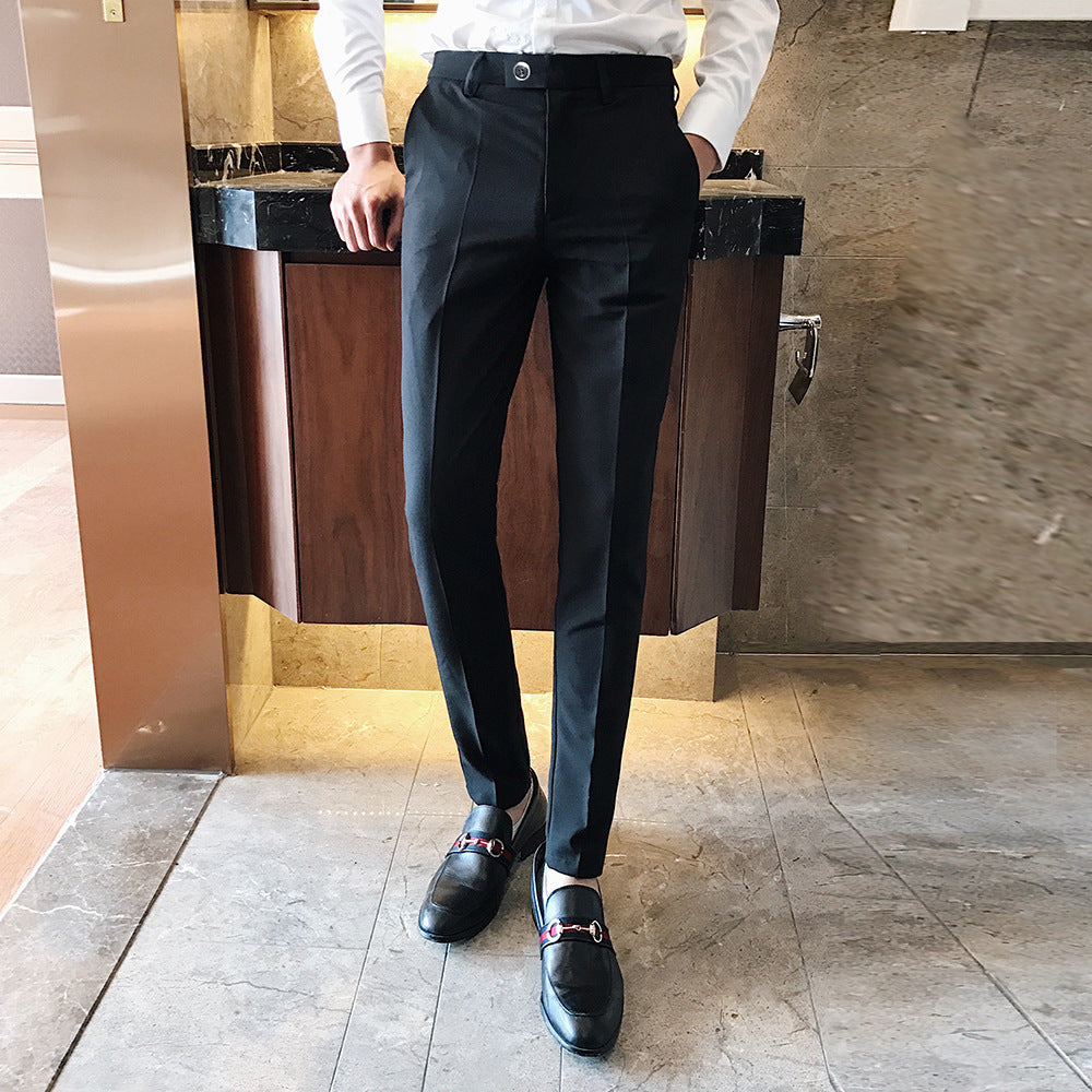Herren Anzughose Slim Fit Hochwertig Elegant