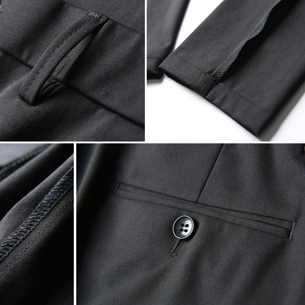 Herren Anzughose Slim Fit Hochwertig Elegant