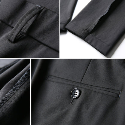 Herren Anzughose Slim Fit Hochwertig Elegant