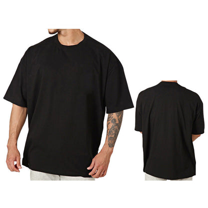 Herren T-Shirt Oversized Baumwolle Rundhals