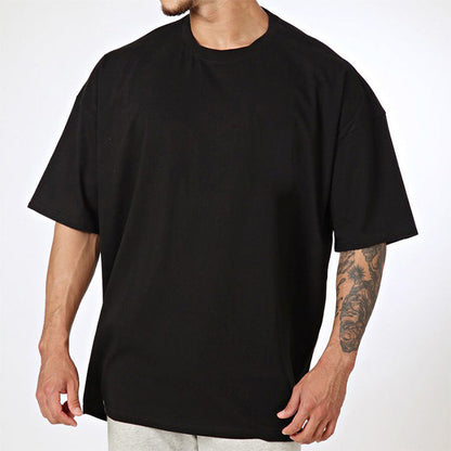 Herren T-Shirt Oversized Baumwolle Rundhals