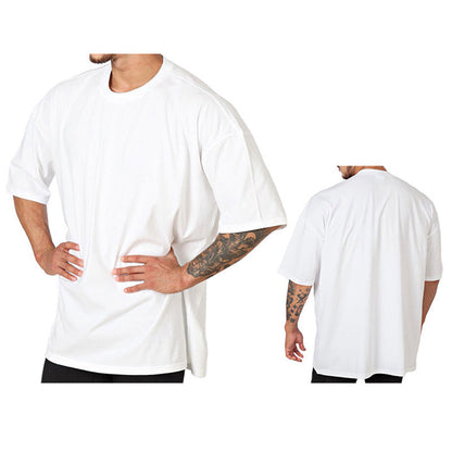 Herren T-Shirt Oversized Baumwolle Rundhals