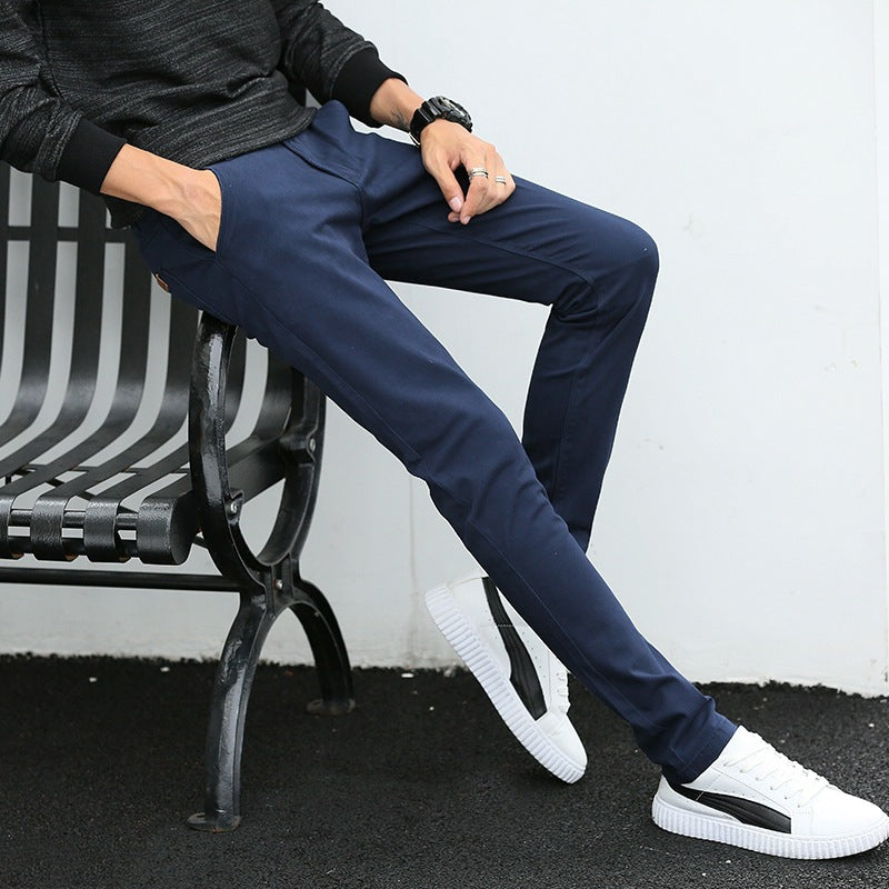 Herren Chino-Hose Slim Fit mit Taschen Modern