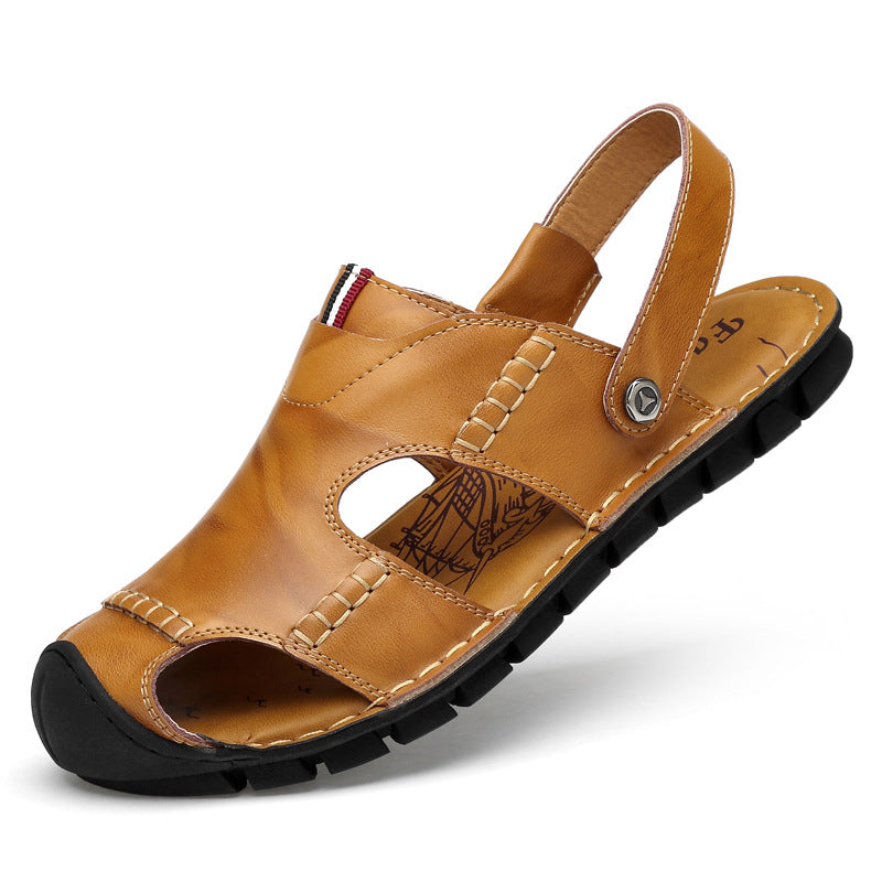 Damen Ledersandalen atmungsaktiv mit verstellbarem Riemen Luxus