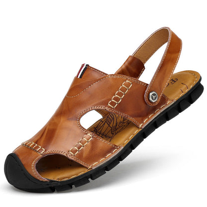 Damen Ledersandalen atmungsaktiv mit verstellbarem Riemen Luxus