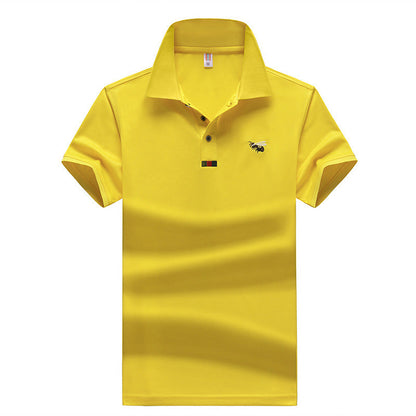 Herren Poloshirt Pflegeleicht Gestickt Modern